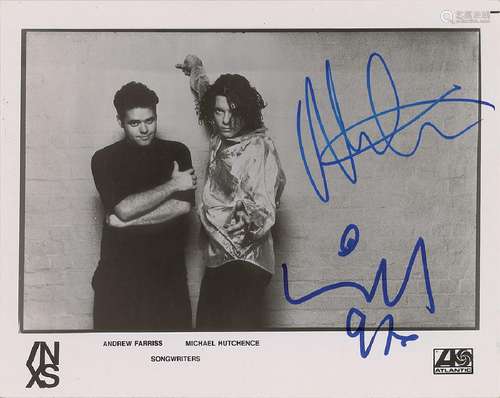 INXS: Michael Hutchence and Andrew Farriss Signed