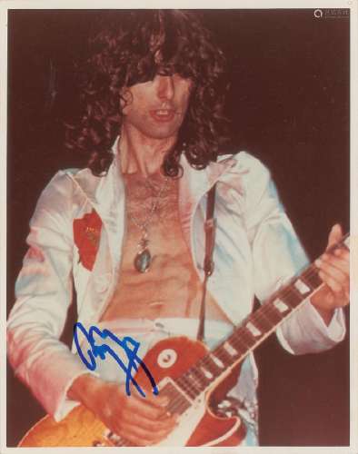 Led Zeppelin: Jimmy Page Signed Photograph