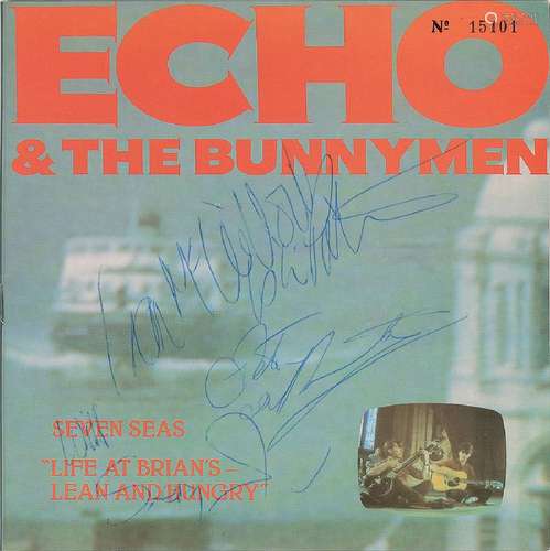 Echo and the Bunnymen Signed 45 RPM Record