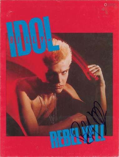 Billy Idol Signed Press Kit