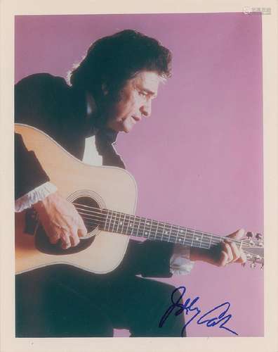 Johnny Cash Signed Photograph