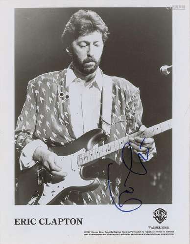 Eric Clapton Signed Photograph