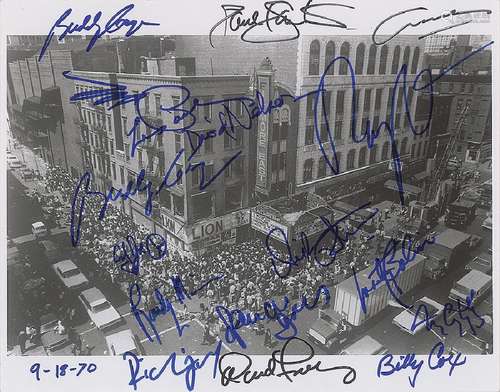 Fillmore East Oversized Multi-signed Photograph