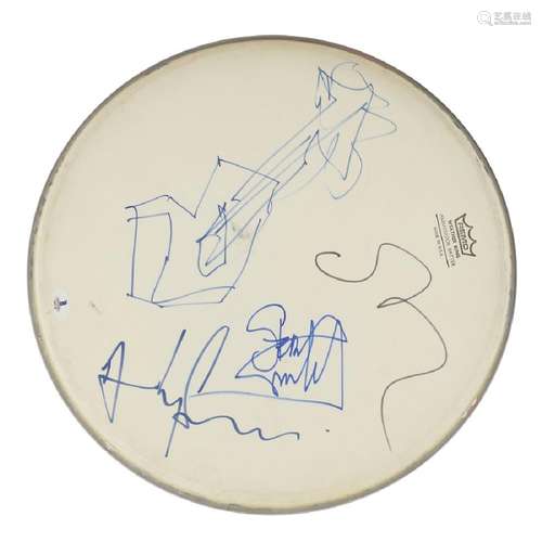 The Police Signed Drum Head