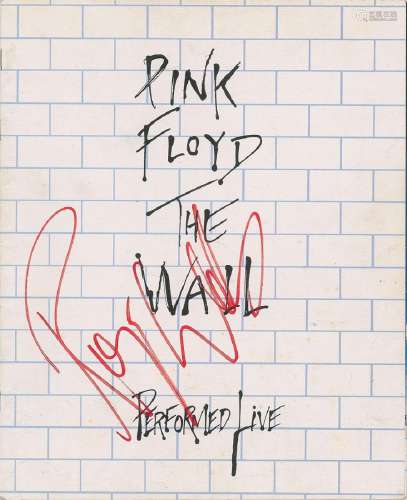 Pink Floyd: Roger Waters Signed Tour Book