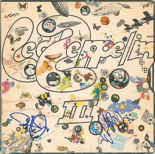 Led Zeppelin: Robert Plant and John Paul Jones Signed