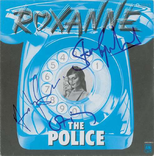 The Police Signed 45 RPM Record