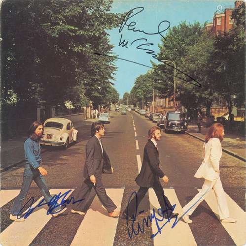 Beatles: McCartney, Harrison, and Starr Signed Album