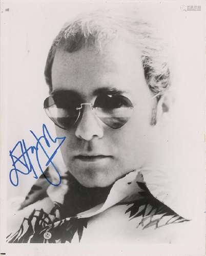 Elton John Signed Photograph