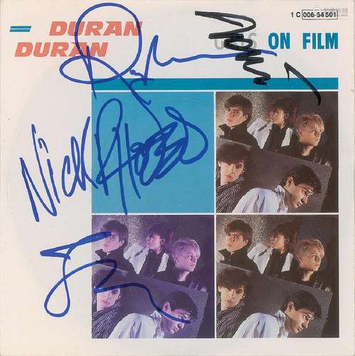 Duran Duran Signed 45 RPM Record