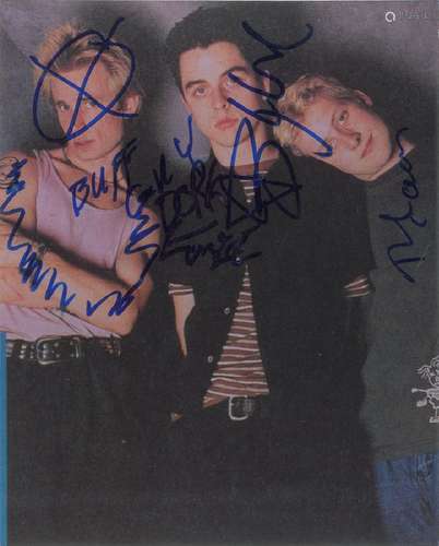 Green Day Signed Photograph