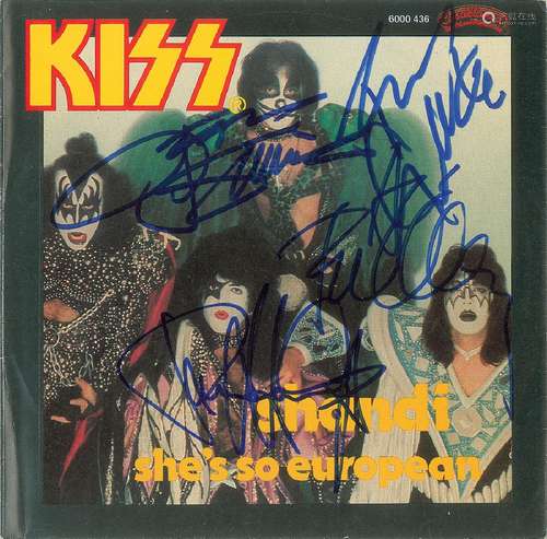 KISS Signed 45 RPM Record