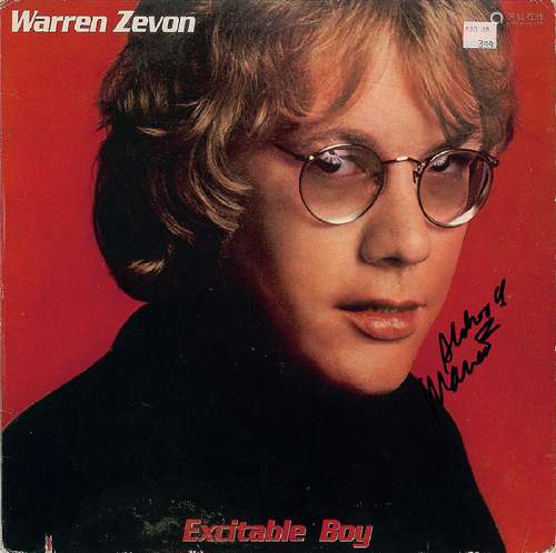 Warren Zevon Signed Album