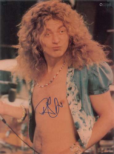 Led Zeppelin: Robert Plant Oversized Signed Photograph