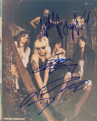 Faster Pussycat Signed Photograph