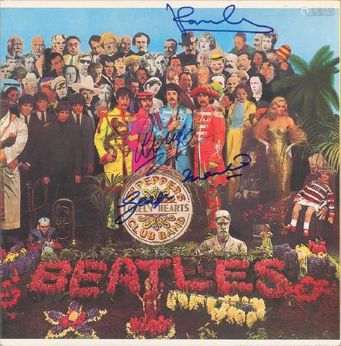 Beatles: McCartney, Starr, and Martin Signed Album