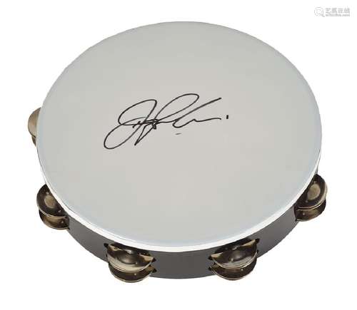 Jerry Lee Lewis Signed Tambourine