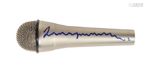 Luciano Pavarotti Signed Microphone