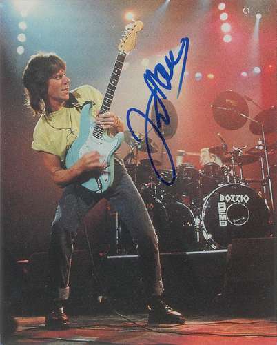 Jeff Beck Signed Photograph