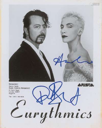 Eurythmics Signed Photograph