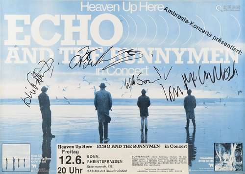 Echo and the Bunnymen Signed Poster