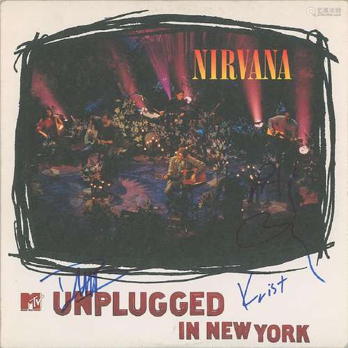 Nirvana: Novoselic, Grohl, and Smear Signed Album