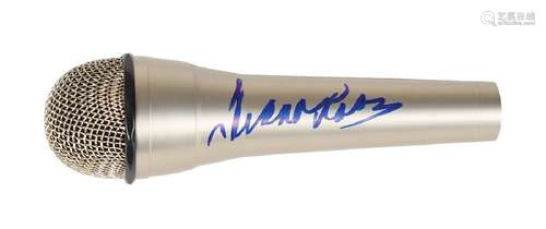 Diana Ross Signed Microphone