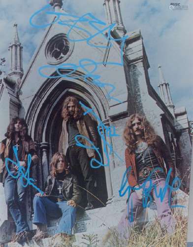 Black Sabbath Oversized Signed Photograph