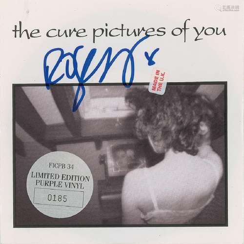 The Cure: Robert Smith Signed 45 RPM Record