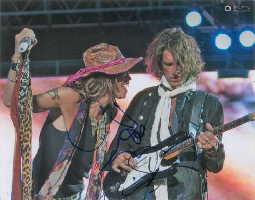 Aerosmith: Steven Tyler and Joe Perry Oversized Signed