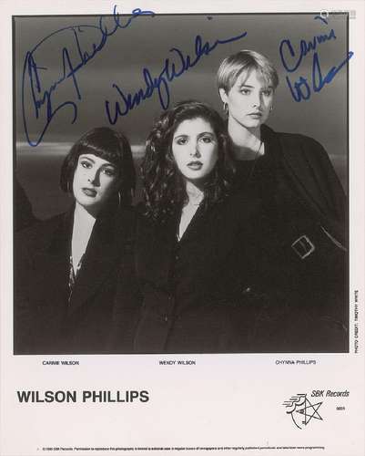 Wilson Phillips Signed Photograph