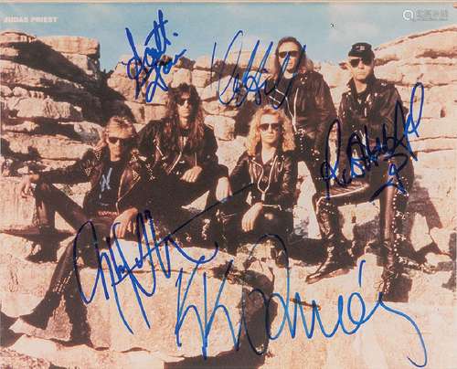 Judas Priest Signed Photograph