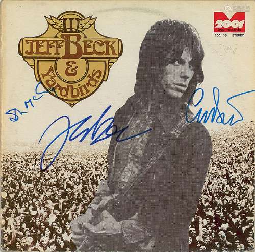 Jeff Beck and Yardbirds Signed Album