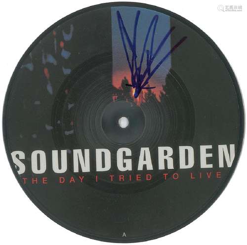 Soundgarden: Chris Cornell Signed 45 RPM Record