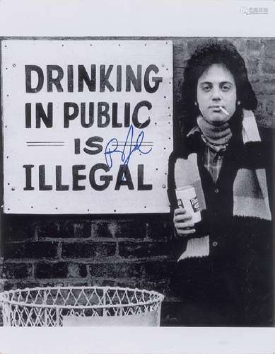 Billy Joel Oversized Signed Photograph