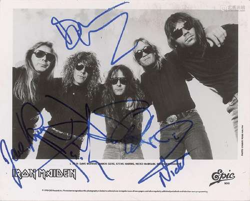 Iron Maiden Signed Photograph