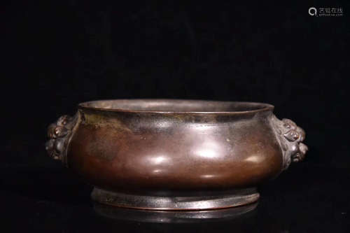 A QING DYANSTY BRONZE CENSER