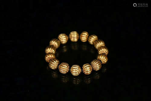 A LIAO JIN DYNASTY GOLD BRACELET