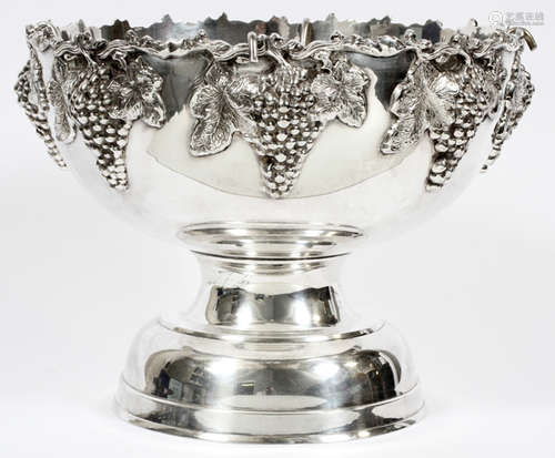 SILVER PLATE PUNCH BOWL/WINE COOLER