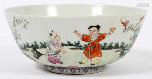 CHINESE PORCELAIN BOWL, H 3