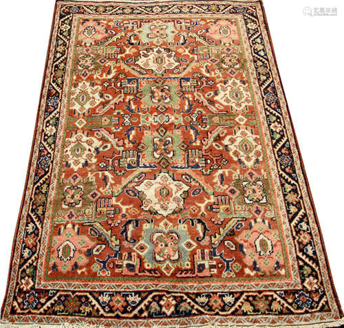 PERSIAN MAHAL WOOL ORIENTAL RUG 1920