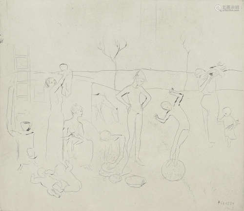 Les Saltimbanques (from La Suite des Saltimbanques) Pablo Picasso(1881-1973)
