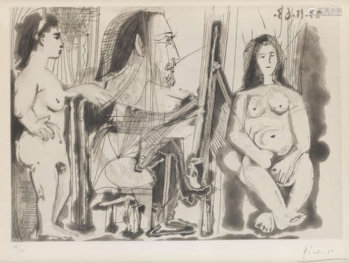 Dans L'Atelier Pablo Picasso(1881-1973)