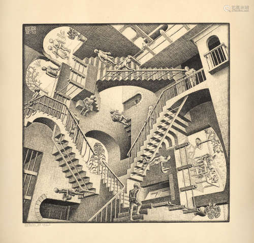 Relativity (Relativteit) Maurits Cornelis Escher(1898-1972)
