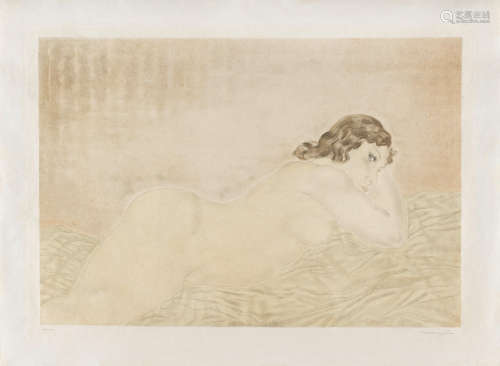 Nu Allongée, from Femmes Léonard Tsuguharu Foujita(1886-1968)