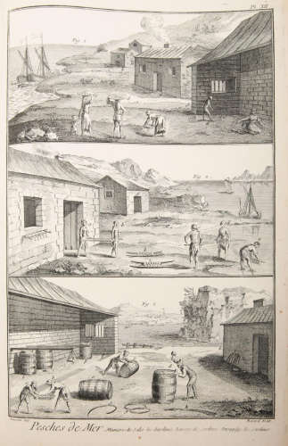Pêches, pêches de mer, pêches de rivières, fabrique des filets &c, [Paris, c.1771] ANGLING [DIDEROT (DENIS)]