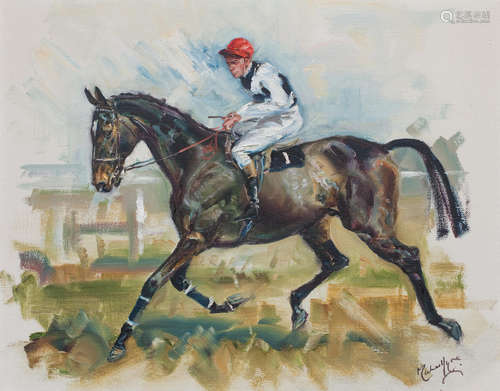 'Arkle and Pat Taafe Up'; 'Mill House and Willie Robinson Up' each: 39 x 49.5cm (15 3/8 x 19 1/2in). Michael Lynne(1912-1989)