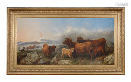 Gathering the herd Richard Ansdell, RA(British, 1815-1885)