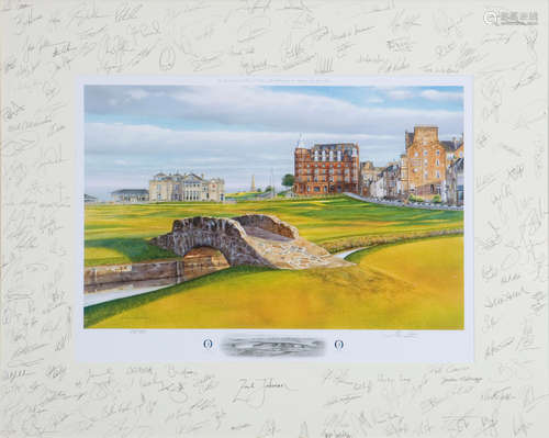 After Steve Lotus: A Zach Johnson signed print