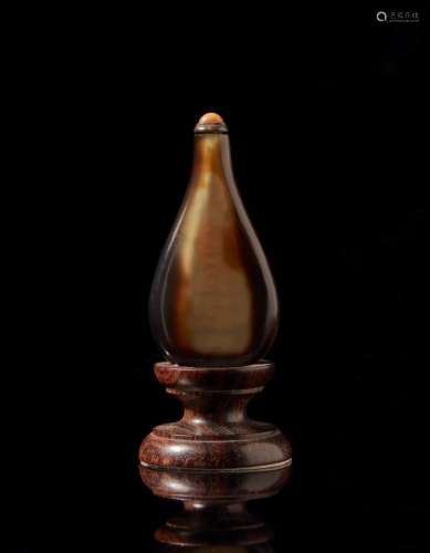 中國 二十世紀 瑪瑙雕鼻菸壺